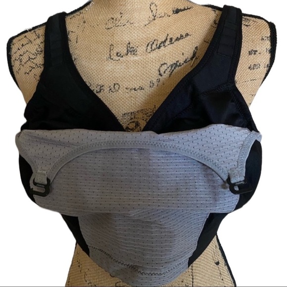 NEW GLAMORISE Sport Bra Size 44DD Grey/Black NWOT - Picture 9 of 15